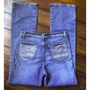 Seven7 Faux Diamonds Jeans Boot Cut 16 girls
